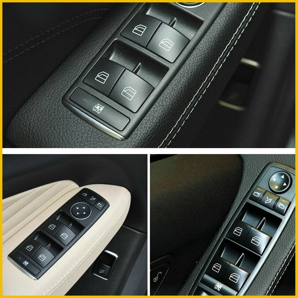 Window Switch Button Cover Cap for Mercedes-Benz W204/W212/W463 | 4-Piece
