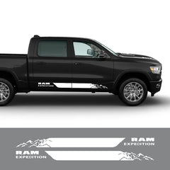 Mountain Expedition Door Side Decal for Dodge RAM 1500 Rebel | 2-Piece Vinyl Truck Graphic
