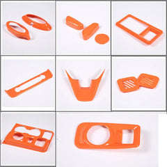 ABS Center Control Panel & Steering Wheel Decoration Trim for Ford Maverick (2022) | Orange / Color Options