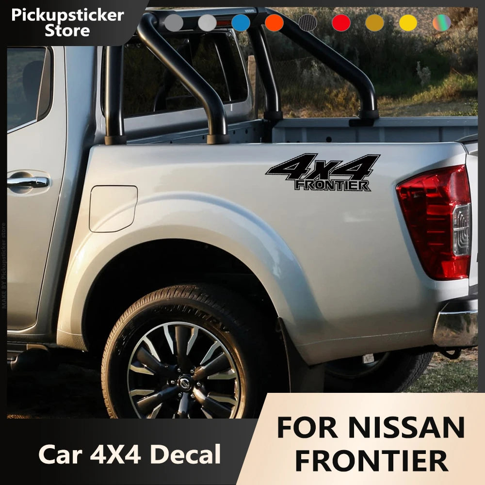 4x4 Rear Bed Side Decal for Nissan Frontier NP300 | Vinyl Truck Graphic Sticker