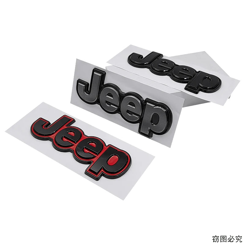 15.8cm ABS Side Body / Trunk Emblem Badge Sticker for Jeep Wrangler / Grand Cherokee | JEEP Logo