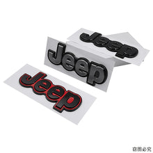 Cargar imagen en el visor de la galería, 15.8cm ABS Side Body / Trunk Emblem Badge Sticker for Jeep Wrangler / Grand Cherokee | JEEP Logo