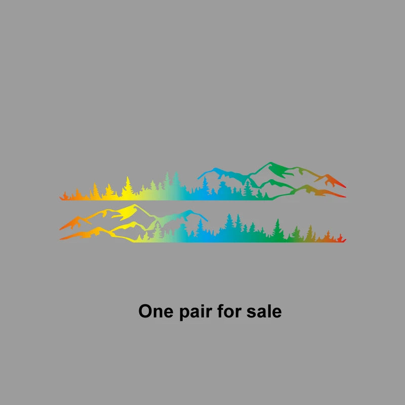 Hills & Forest Scene Adventure Decal | Outdoor Nature Vinyl Sticker for Cars, Trucks & More