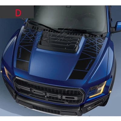 Hood Stripe Decal Kit for Ford F-150 Raptor (2015–2019) | Premium Vinyl Graphics