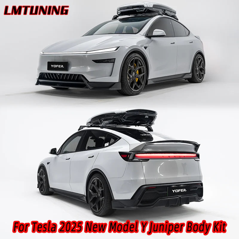 Bright Black Rear Diffuser, Spoiler & Front Bumper Body Kit for Tesla Model Y Juniper (2025) | LMTUNING