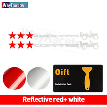 Cargar imagen en el visor de la galería, Jeep Compass Willy Edition Star Decal Kit – Reflective Vinyl | Hood, Trunk &amp; Door Pillar (2 Pcs)