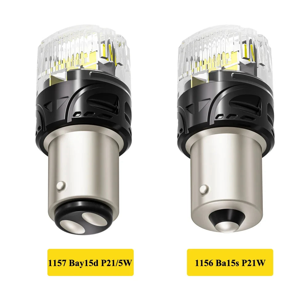 AUXITO 1156 P21W BA15S 1157 Canbus LED | 2x Super Bright DRL Reverse