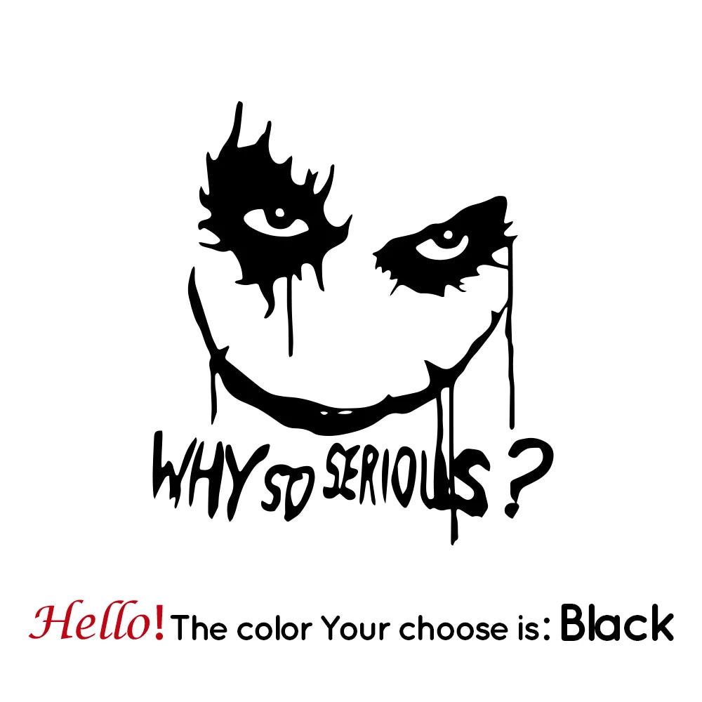 2. Why So Serious? Smile Decal - Waterproof Vinyl