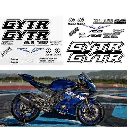 Full Vehicle Reflective Sticker Kit for Yamaha YZF-R6 - GYTR Motorcycle Fairing Decals