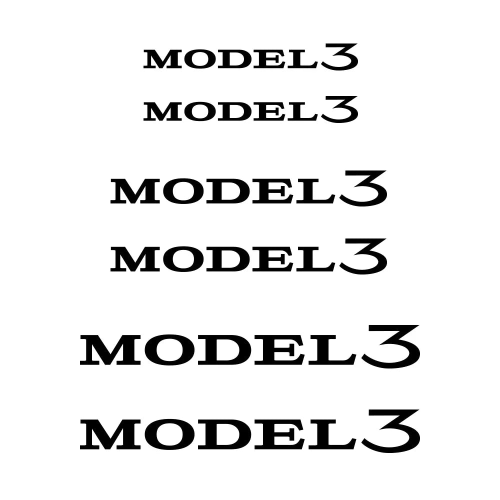 Brake Caliper Sticker for Tesla Model 3 / X / S / Y / P100D | 6-Piece Heat-Resistant PVC Decal