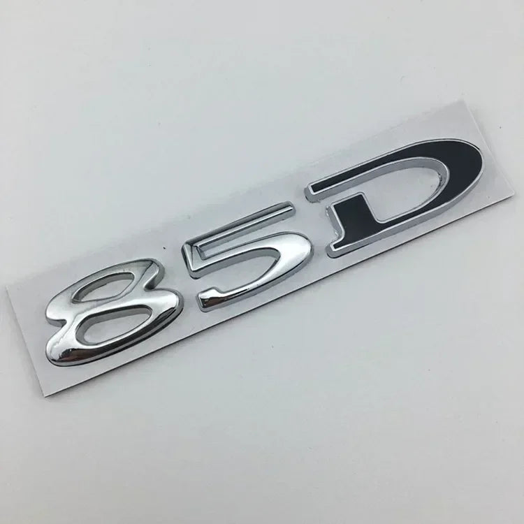 For Tesla MODEL 3 S X Y 75D 85D 90D 100D Rear Boot Trunk Tailgate Emblem Badge Sticker 3D Metal Car Styling Accessories