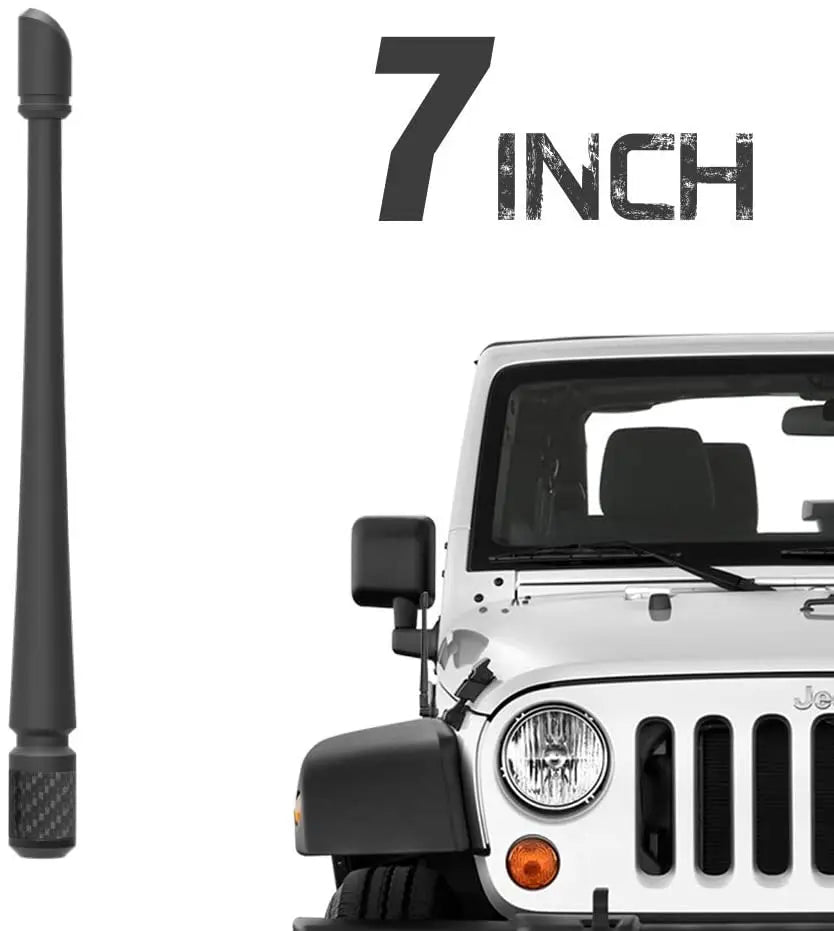 Car Radio FM AM Signal Aerial for Ford F150 Jeep Wrangler for Harley Davidson 7 inches Rubber Antenna Optimized FM/AM Reception