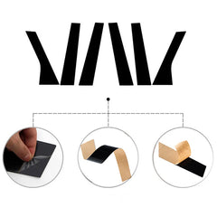 For Range Rover Evoque L538  5-Door 2013-2018 6Pcs Car Door Window Pillar Posts Trim Cover Sticker Glossy Black Exterior Parts