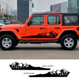 Door Side Vinyl Film Decal for Jeep Wrangler Unlimited Sport / Rubicon 392 / Gladiator | 2-Piece Sticker