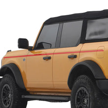 Load image into Gallery viewer, Upper Door Side Line Stripe Decal for Ford Bronco 2/4-Door (2021–2022) | 2-Piece Vinyl Sticker Set