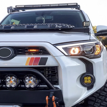 Load image into Gallery viewer, Retro Tri-Color Sunset Stripe Decal for Toyota 4Runner (2009–2024) | Fender, Hood, Trunk &amp; Grille Vinyl