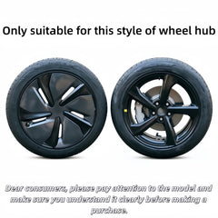 19" Performance Replacement Hub Caps for Tesla Model Y (2020–2024) | 4-Piece Wheel Cover Set