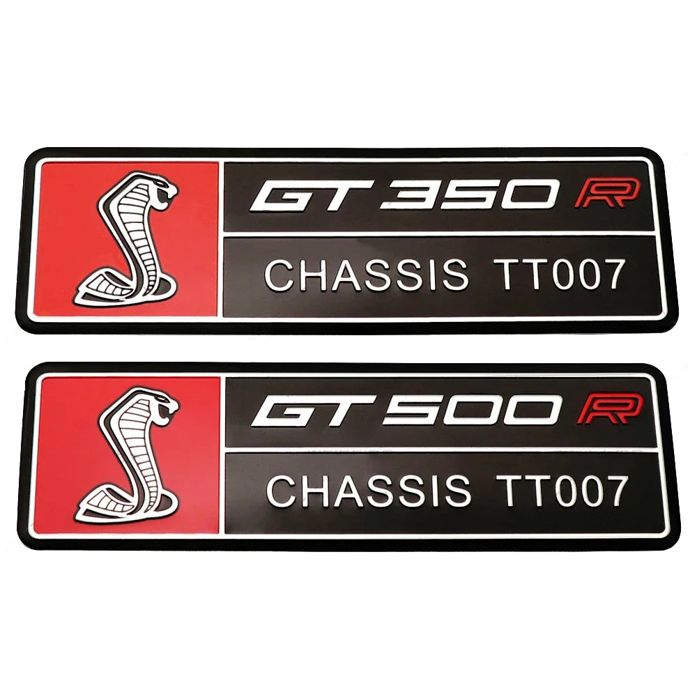 Alloy GT350 / GT500 Logo Trunk & Body Badge | Ford Shelby Mustang Emblem Sticker