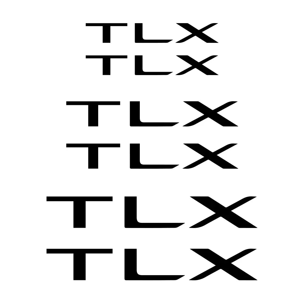 Brake Caliper Badge Decal for Acura MDX / ILX / RDX / TLX / RL / TSX / ZDX | 6-Piece Vinyl Film Set