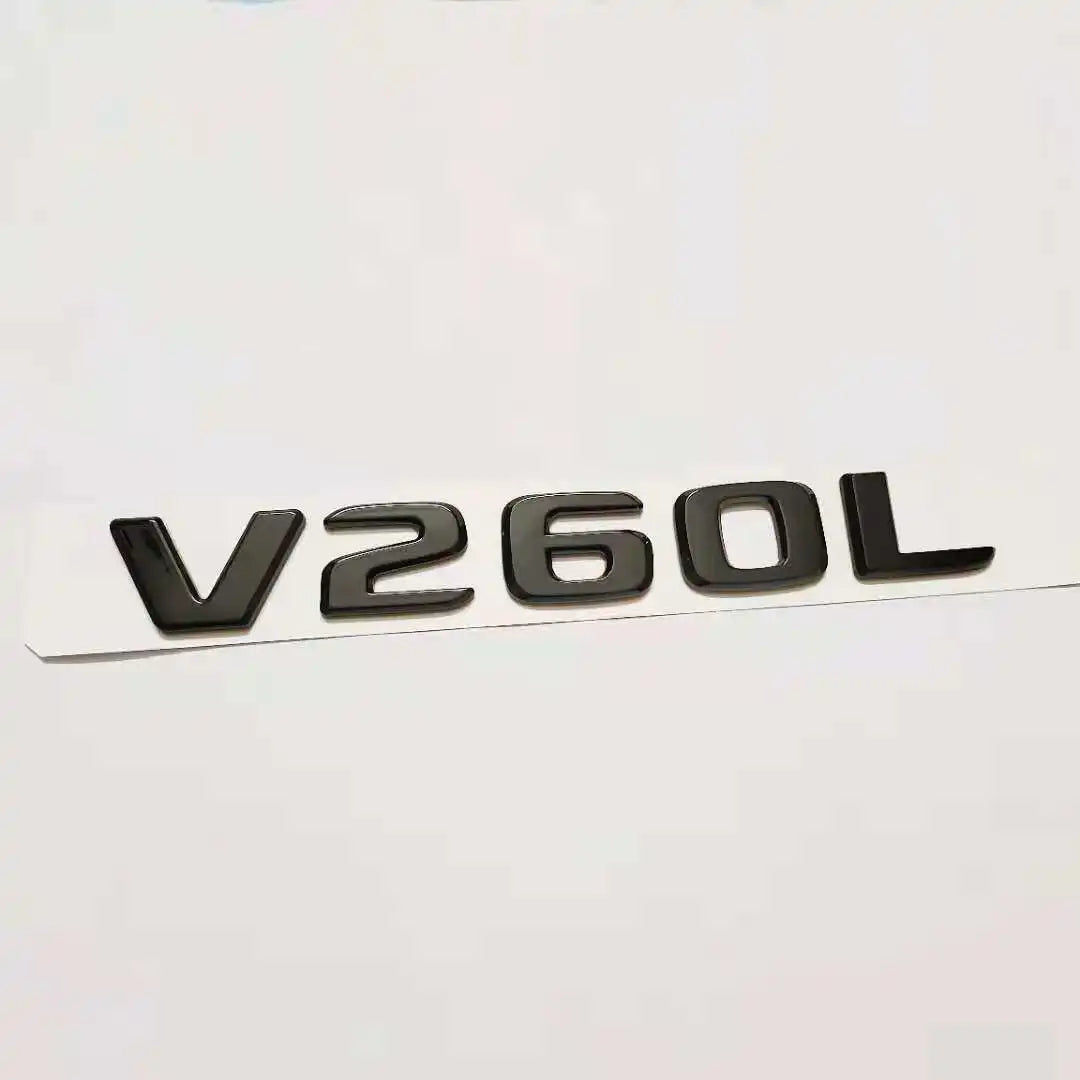 Trunk Tail Letter Emblem Decal for Mercedes-Benz VS260L / VS560L / VS450L / VS600L | Badge Sticker