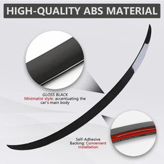 Performance-Style ABS Rear Trunk Spoiler for Tesla Model 3 / Model 3 Highland / Model Y (2018–2026)