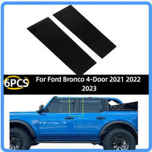 Load image into Gallery viewer, Gloss Black Pillar Post Door Trim Cover for Ford Bronco 4-Door (2021–2023) | Vinyl Sticker Pair
