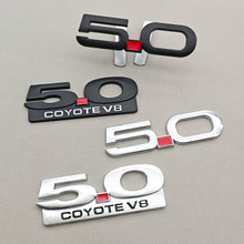 Load image into Gallery viewer, 3D Metal 5.0 COYOTE V8 Badge | Grille, Trunk &amp; Fender Emblem for Ford Mustang
