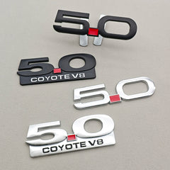 3D Metal 5.0 COYOTE V8 Badge | Grille, Trunk & Fender Emblem for Ford Mustang