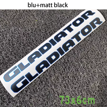 Load image into Gallery viewer, Reflective Matte Hood, Fender &amp; Bedside Letter Decal for Jeep Gladiator JT | Outlined Vinyl Wrap Pair