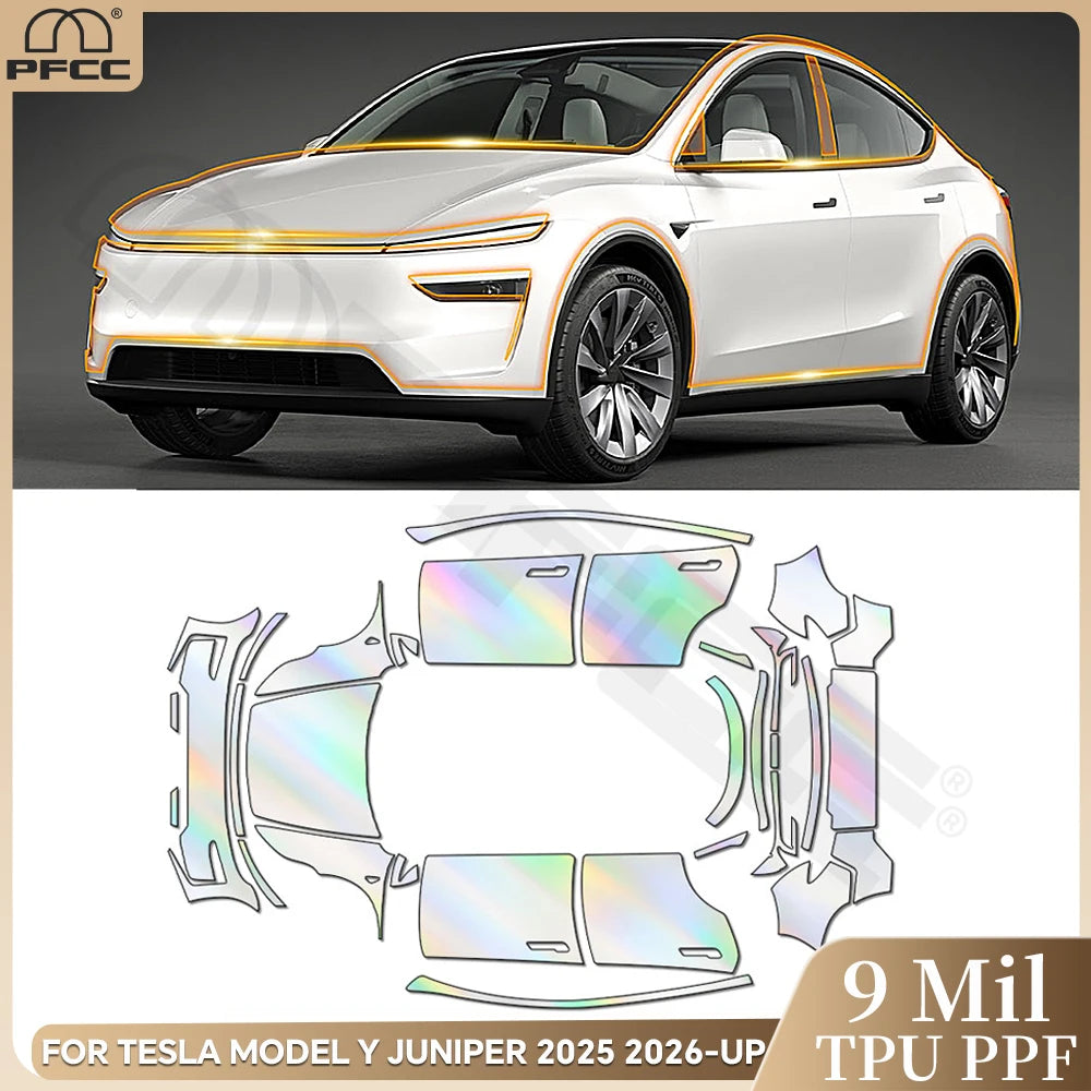 Precut PPF for Tesla Model Y Juniper (2025–2026) | 9-Mil Anti-Scratch TPU Film Full Coverage