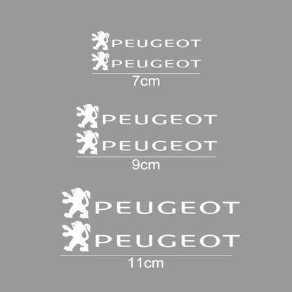 Title: Peugeot Brake Caliper Decals – High Temp Vinyl Stickers (6 Pcs)