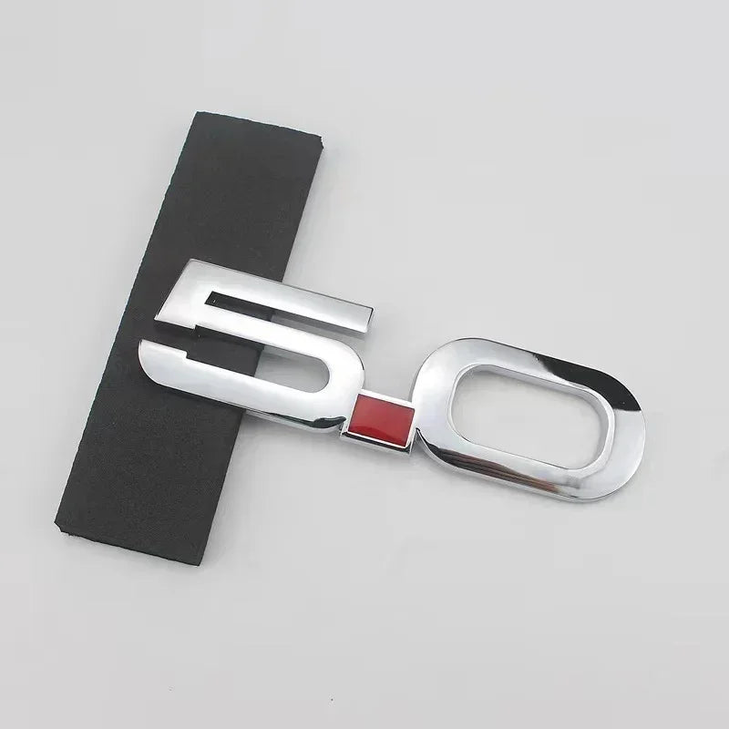 3D Metal 5.0 Logo Rear Trunk Emblem for Ford Mustang GT | Badge Car Sticker