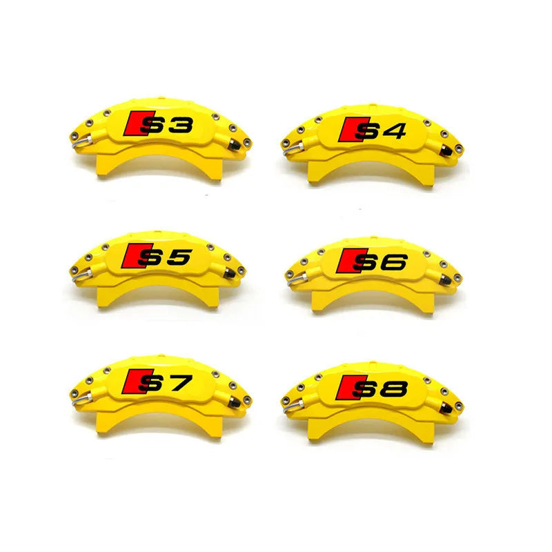 6PCS Brake Caliper Decals for Audi S1 S3 S4 S5 S6 S7 S8 SQ5 SQ7 RS Sline – High-Quality Vinyl Stickers