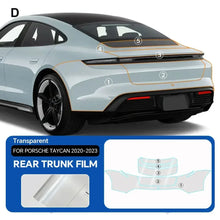 Load image into Gallery viewer, Precut PPF for Porsche Taycan (2020–2023) | 9-Mil TPU Paint Protection Film Clear Bra
