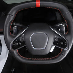 Real Carbon Fiber Steering Wheel Trim for Corvette C8 Stingray / Z51 / Z06 (2020–2024) | ISO9001