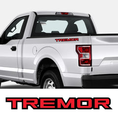Tremor Graphic Letter Decal for Ford Tremor F-150 / F-250 / Raptor | Vinyl Truck Sticker 2-Pack