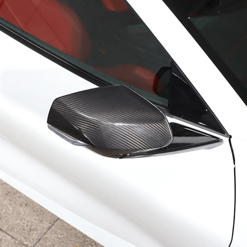 For Chevrolet Corvette C8 Stingray Coupe 2020-2025 Real Carbon Fiber Car Rearview Side Mirror Cover Trim Car Accessories