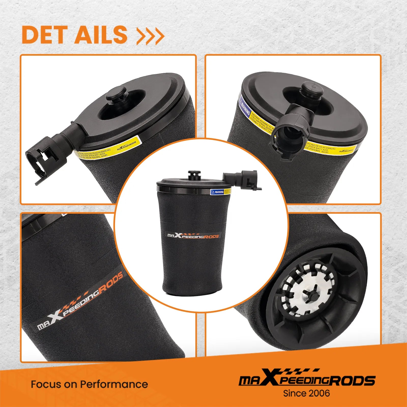 Rear Air Spring Bellows Bag for Lincoln Town Car for Ford for Mercury Marquis Air Strut Bag Left/ Right 3U2Z5580AA