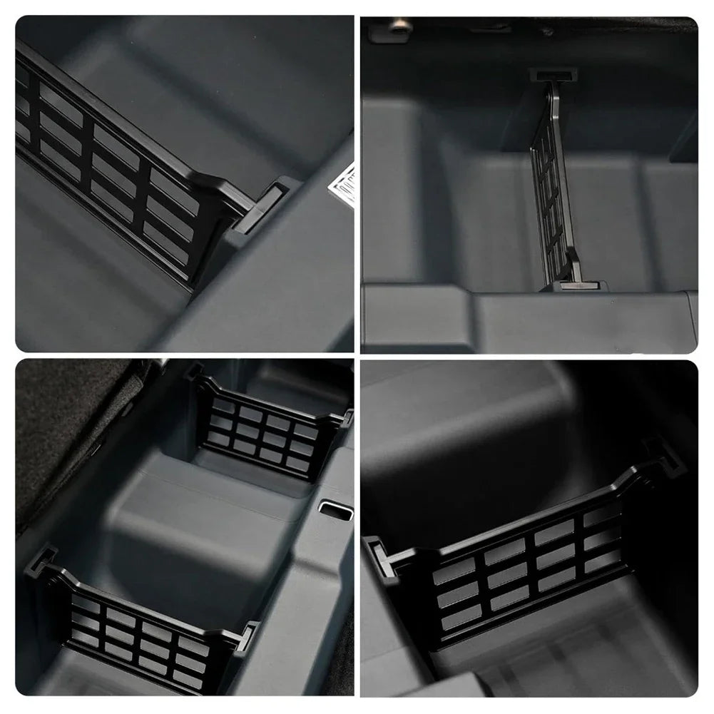 Rear Under-Seat Storage Dividers & Organizer for Ford Maverick (2022–2025) | ABS Interior Tray