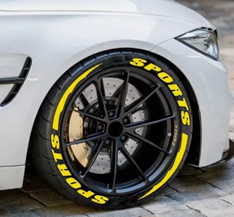 2.7cm 3D PVC Waterproof Tire Letter Stickers | OLPAY Racing Wheel