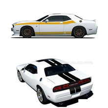 Load image into Gallery viewer, Full-Coverage Racing Stripe Kit | Door Side, Hood, Rear, Waistline &amp; Skirt Vinyl Decal