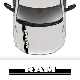 Hood Stripe Kit Decal for Dodge RAM 1500 / 2500 / 3500 Rebel / TRX | Vinyl Truck Sticker