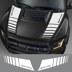 Hood Stripe Decal Kit for Ford F-150 Raptor (2015–2019) | Premium Vinyl Graphics