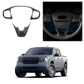 Steering Wheel Control Button Frame Cover for Ford Maverick (2022–2023) | Carbon / Color Options