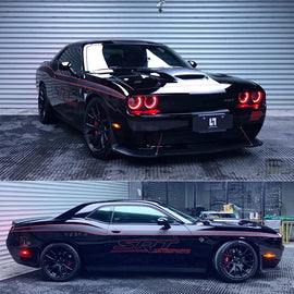 Full Body Hood Custom Decoration Decal for Ford / Dodge Challenger / Dodge SRT | Large-Format Vinyl Kit