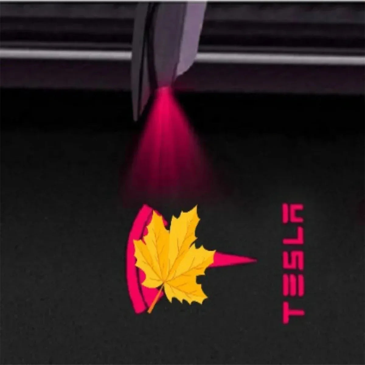 2/4pcs Car Door LED Logo Projector  lights HD Welcome Light 3D Laser Ghost Shadow Light for Tesla Model Y 3 S X car Accessory