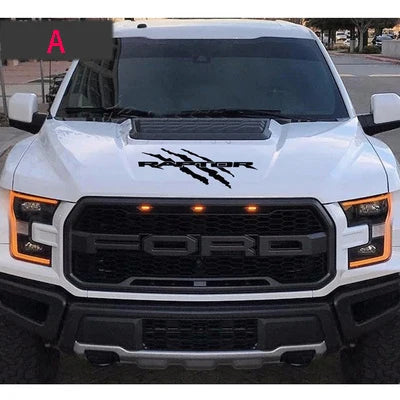 Hood Stripe Decal Kit for Ford F-150 Raptor (2015–2019) | Premium Vinyl Graphics