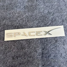 Cargar imagen en el visor de la galería, 3D ABS SPACEX Letter Emblem Badge for Tesla Rear Tailgate / Trunk | Car Sticker