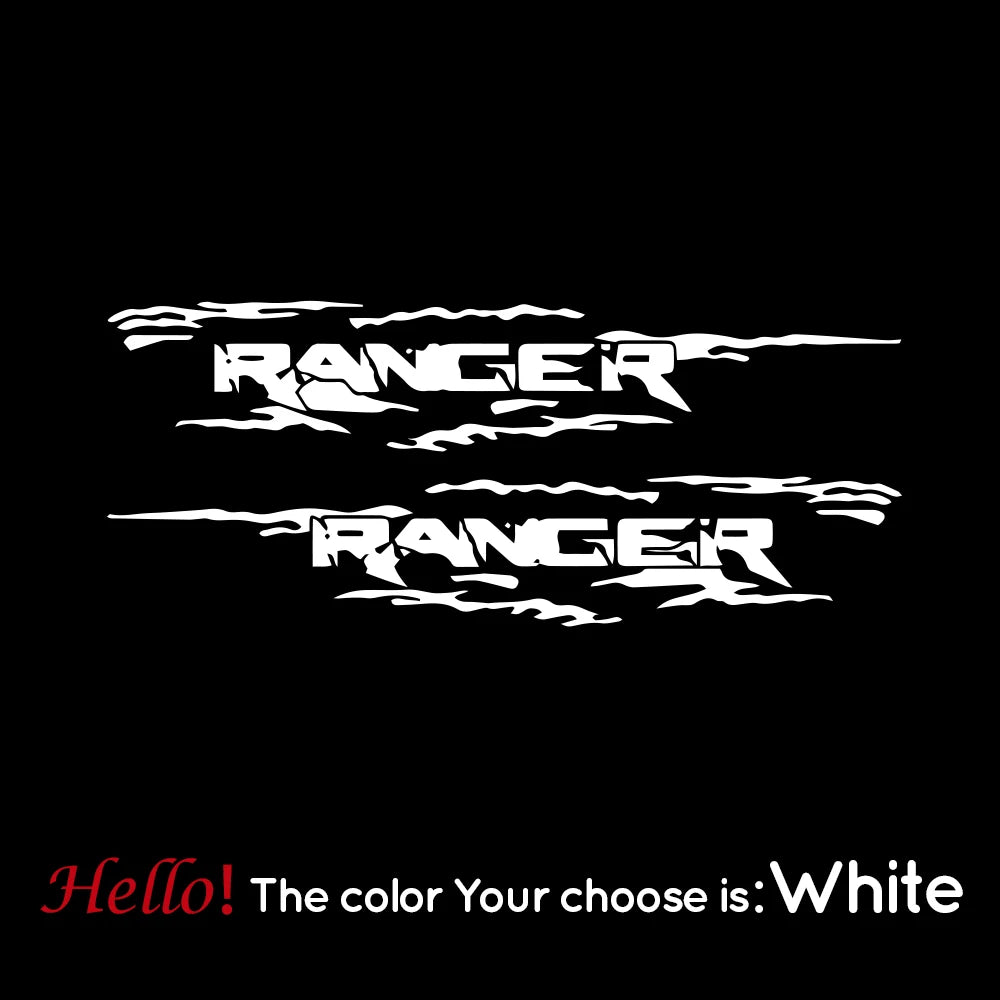 Off-Road Door Side Decal for Ford Ranger Raptor Pickup (2-Piece) | Auto Vinyl Body Graphics
