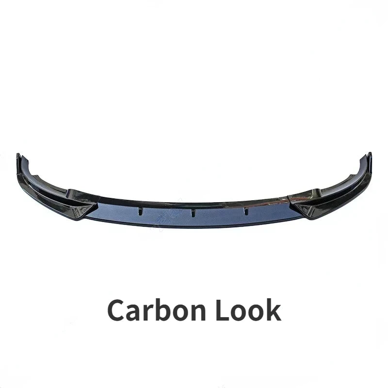 Front Bumper Lip Splitter for Tesla Model Y (2019–2024) | Carbon Look, Matte Black & Gloss Black ABS